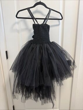 Black Tulle Kids Costume Dress - Classic Ballet Tutu